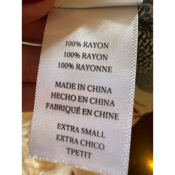 Rails Dress Women XS Cream Becca Cusco Stripe Drawstring Waist Mini Boho Preppy - Picture 12 of 13